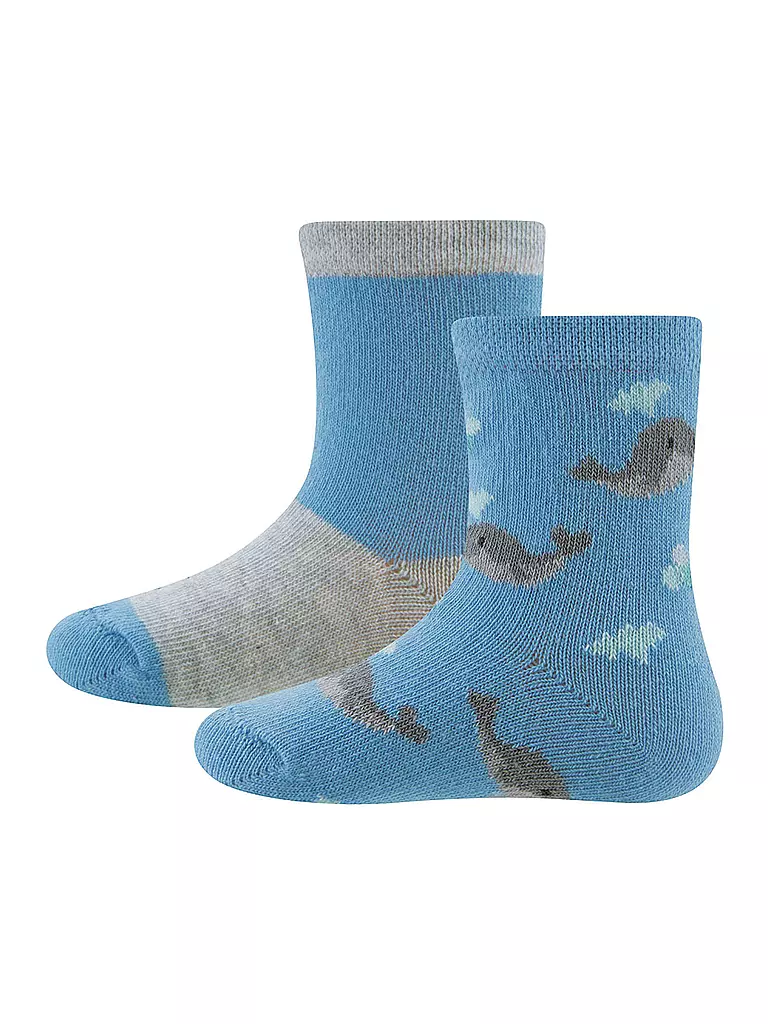 EWERS | Chaussettes bébé lot de 2 bleu clair | hellblau
