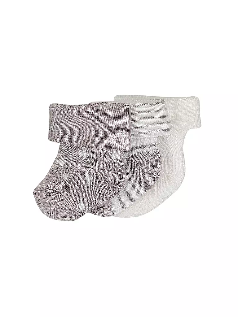 EWERS | Chaussettes bébé lot de 3 latte/argent | Crème