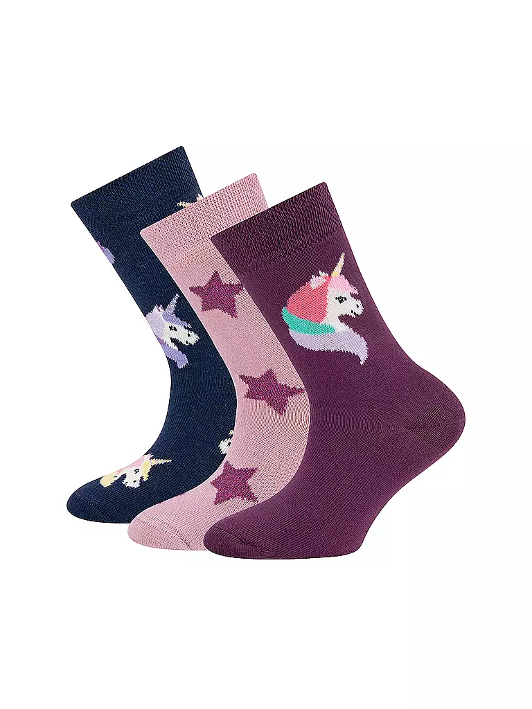 EWERS | Chaussettes pour filles, lot de 3, multicolores | Multicolore