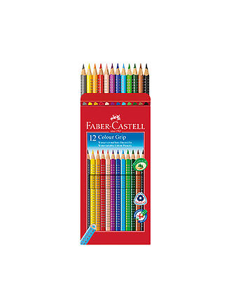 FABER-CASTELL | Colour Grip Crayon de couleur, étui carton de 12