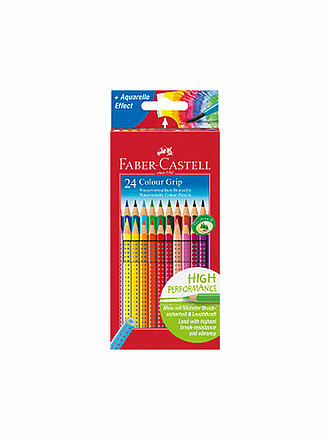 FABER-CASTELL | Colour Grip crayons de couleur, étui carton de 24