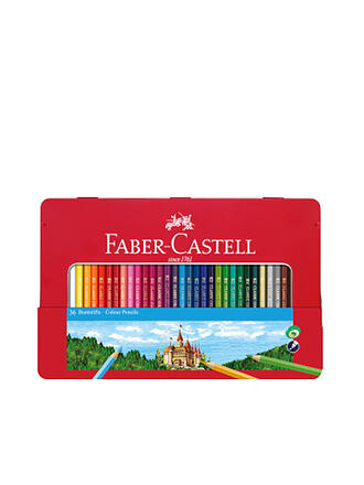 FABER-CASTELL | Classic Colour Crayons de couleur, étui métallique de 36
