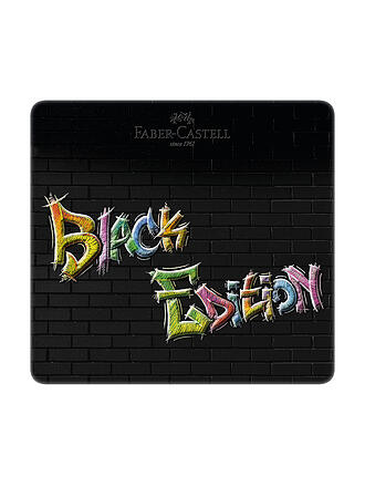 FABER-CASTELL | Black Edition Crayons de couleur 24 pièces Étui en métal