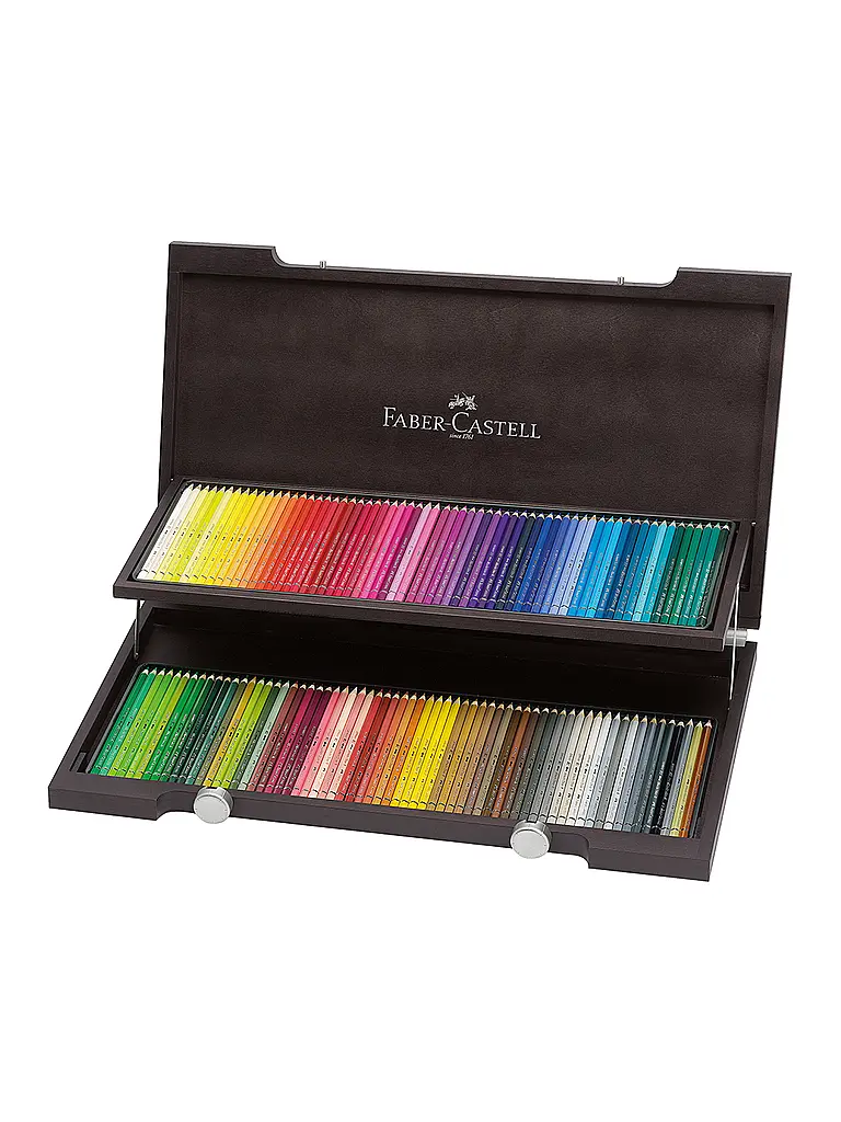 FABER-CASTELL | Albrecht Dürer Aquarellstift 120er Holzkoffer | Marron