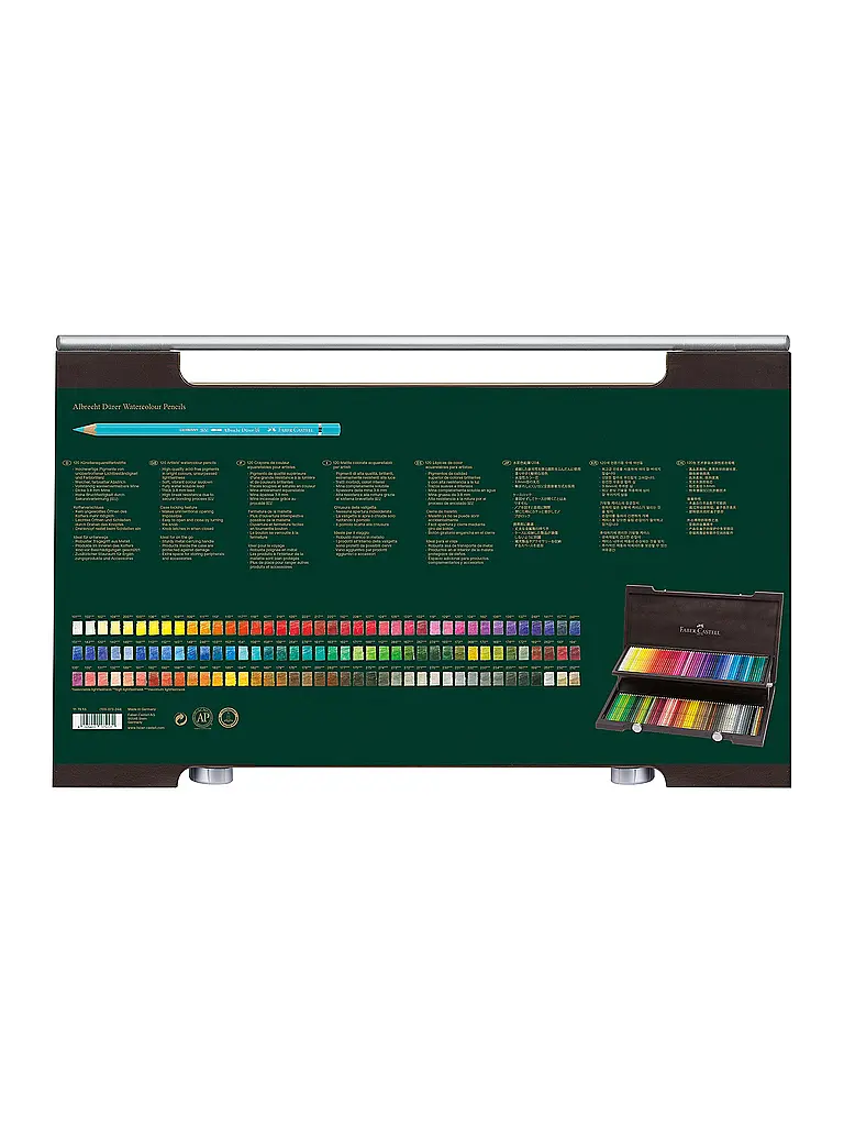 FABER-CASTELL | Albrecht Dürer Aquarellstift 120er Holzkoffer | Marron