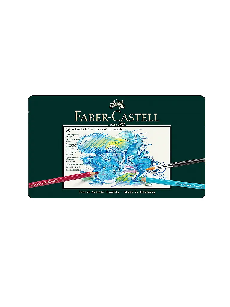 FABER-CASTELL | Albrecht Dürer Aquarellstift 36er Metalletui | Vert foncé