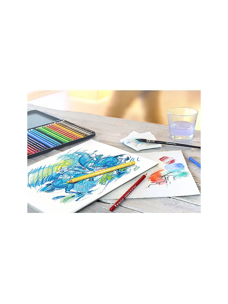 FABER-CASTELL | Albrecht Dürer Aquarellstift 36er Metalletui | Vert foncé