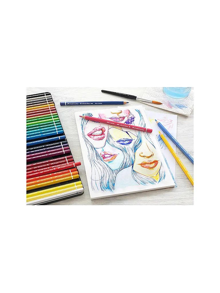 FABER-CASTELL | Albrecht Dürer Aquarellstift 36er Metalletui | Vert foncé