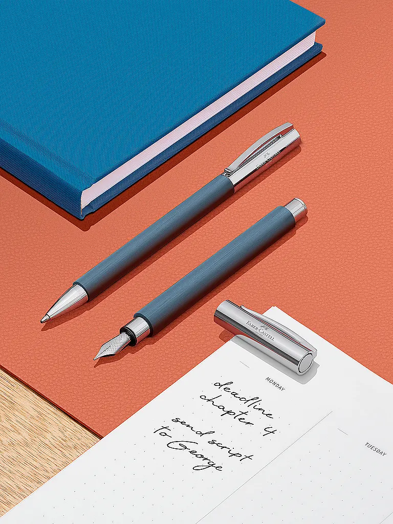 FABER-CASTELL | Ambition Edelharz Füller Plume Taille F | Bleu