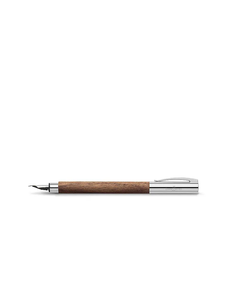 FABER-CASTELL | Ambition Noyer Stylo plume Taille de plume F, Marron | Marron