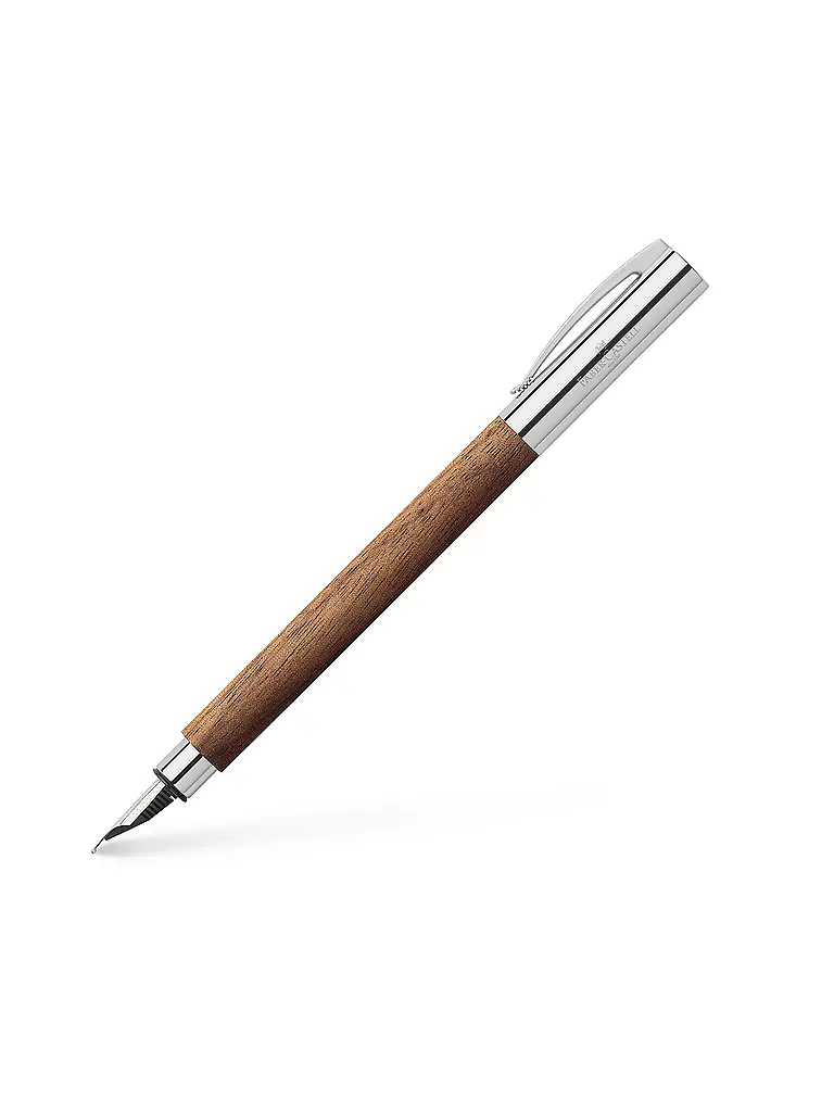 FABER-CASTELL | Ambition Noyer Stylo plume Taille de plume F, Marron | Marron