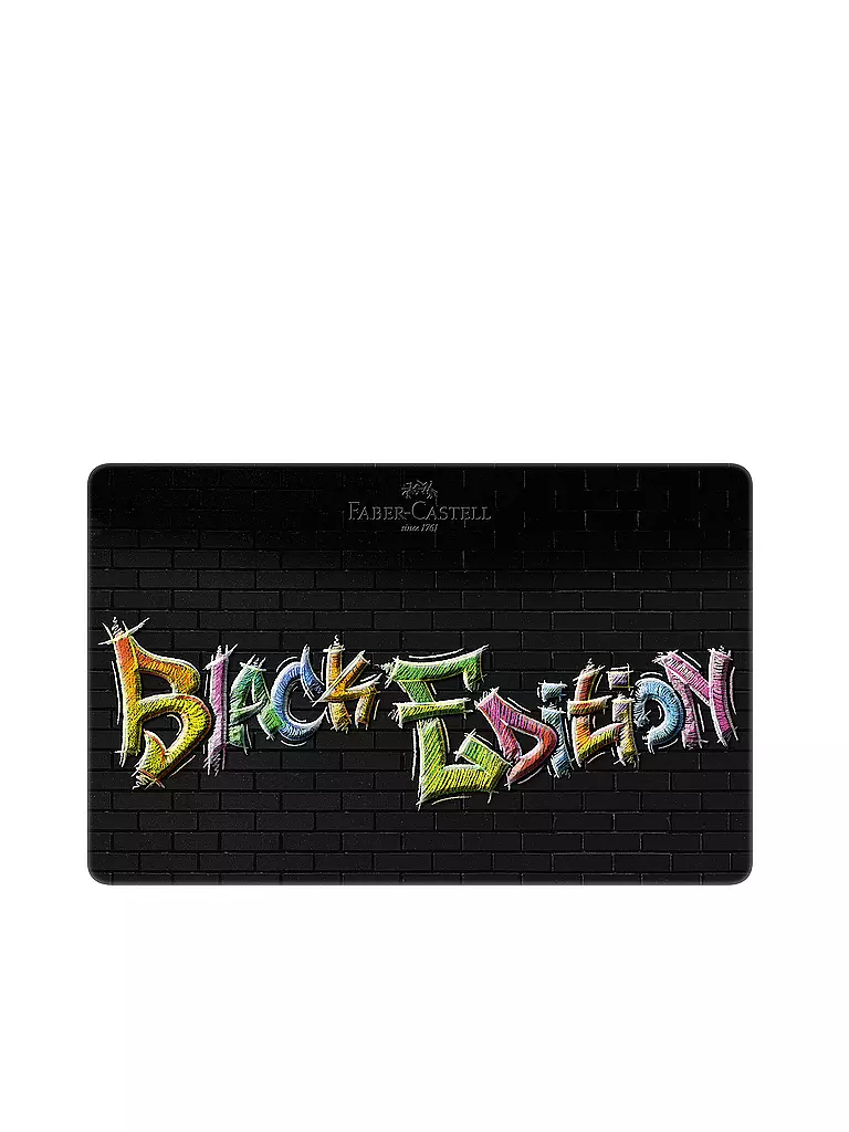 FABER-CASTELL | Black Edition Buntstifte 36er Metalletui | Noir