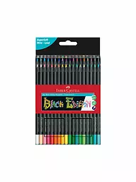 FABER-CASTELL | Black Edition Crayons de couleur, étui en carton de 36 | Aucune couleur