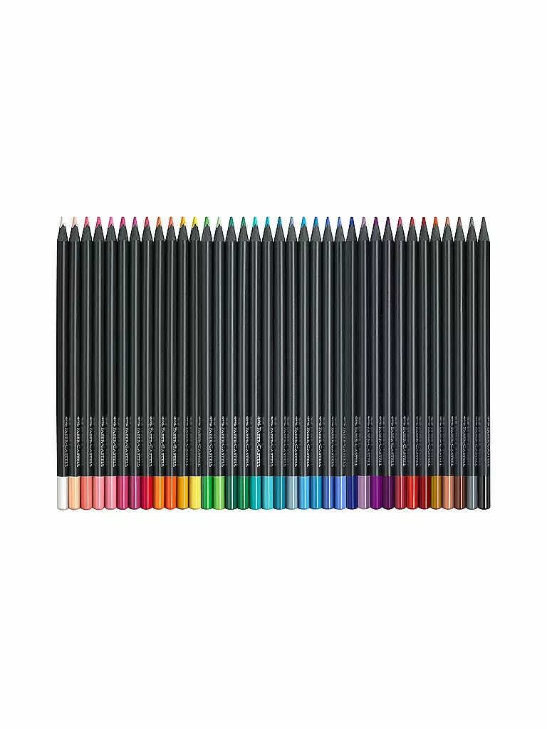 FABER-CASTELL | Black Edition Crayons de couleur, étui en carton de 36 | keine Farbe