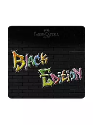 FABER-CASTELL | Black Edition Crayons de couleur 24 pièces Étui en métal | Aucune couleur