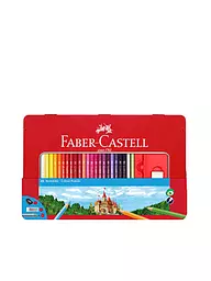 FABER-CASTELL | Boîte de crayons de couleur hexagonale (48 pièces) | Aucune couleur