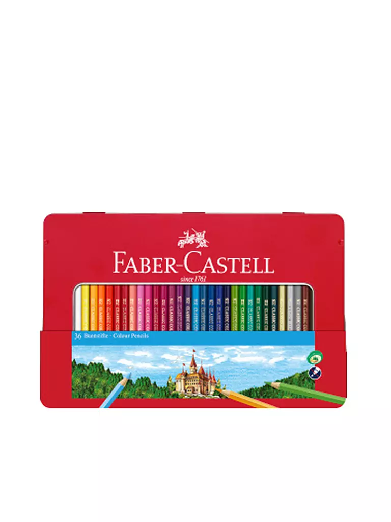 FABER-CASTELL | Classic Colour Crayons de couleur, étui métallique de 36 | keine Farbe