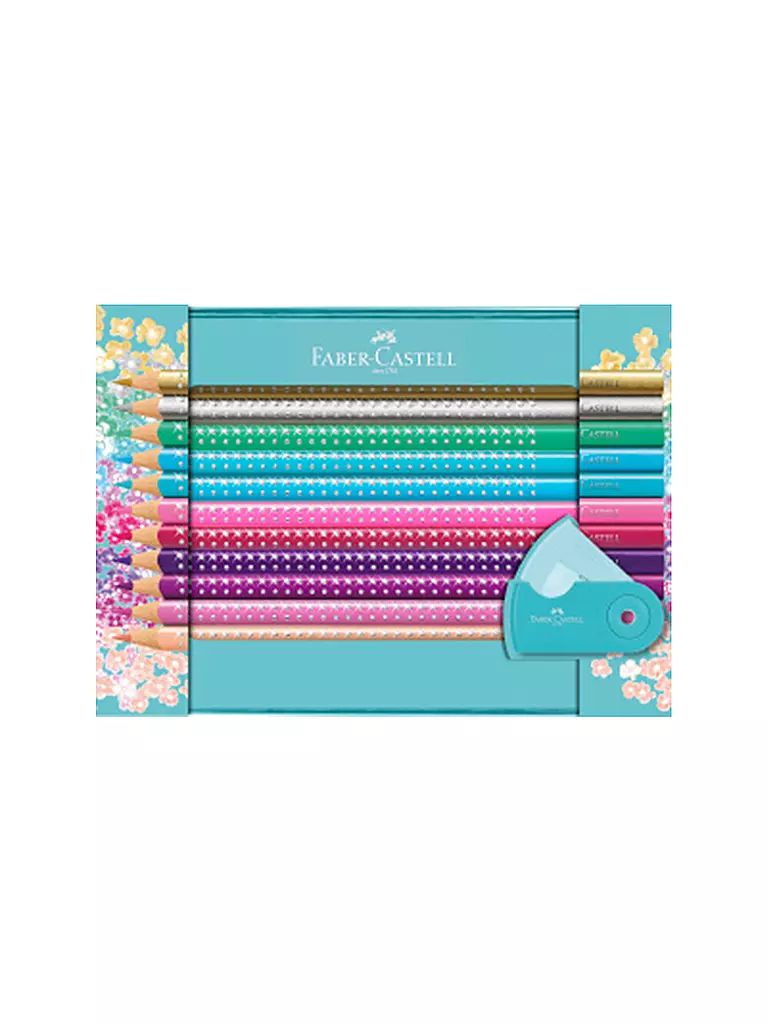 FABER-CASTELL | Coffret cadeau de crayons de couleur Sparkle | Aucune couleur