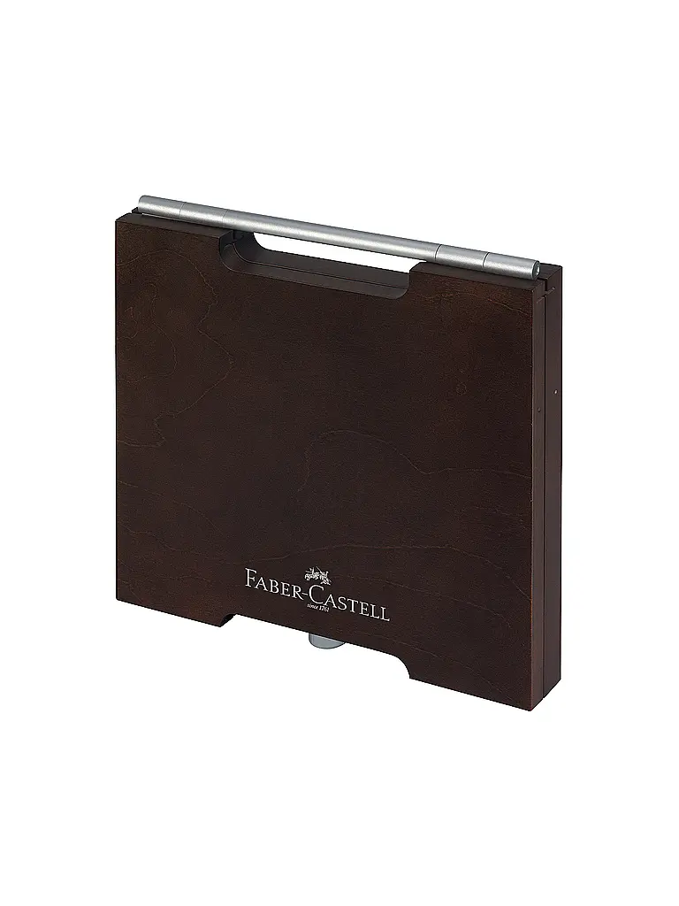FABER-CASTELL | Coffret en bois Pitt Monochrome 86 pièces | Marron