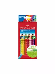 FABER-CASTELL | Colour Grip crayons de couleur, étui carton de 24 | Aucune couleur
