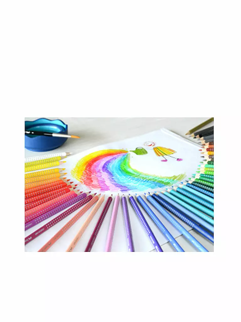 FABER-CASTELL | Colour Grip crayons de couleur, étui carton de 48 | 