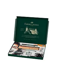 FABER-CASTELL | Crayons de couleur, set de découverte 17 pièces, produits d'art secs | Vert foncé