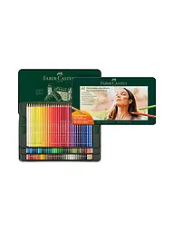 FABER-CASTELL | Crayons de couleur Polychromos 102 pièces, étui en métal | Vert foncé