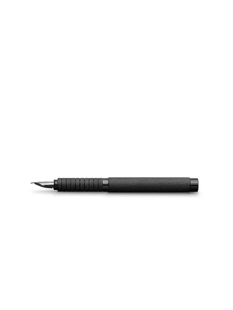 FABER-CASTELL | Essentio Aluminium Stylo plume largeur de plume B, Noir | Noir