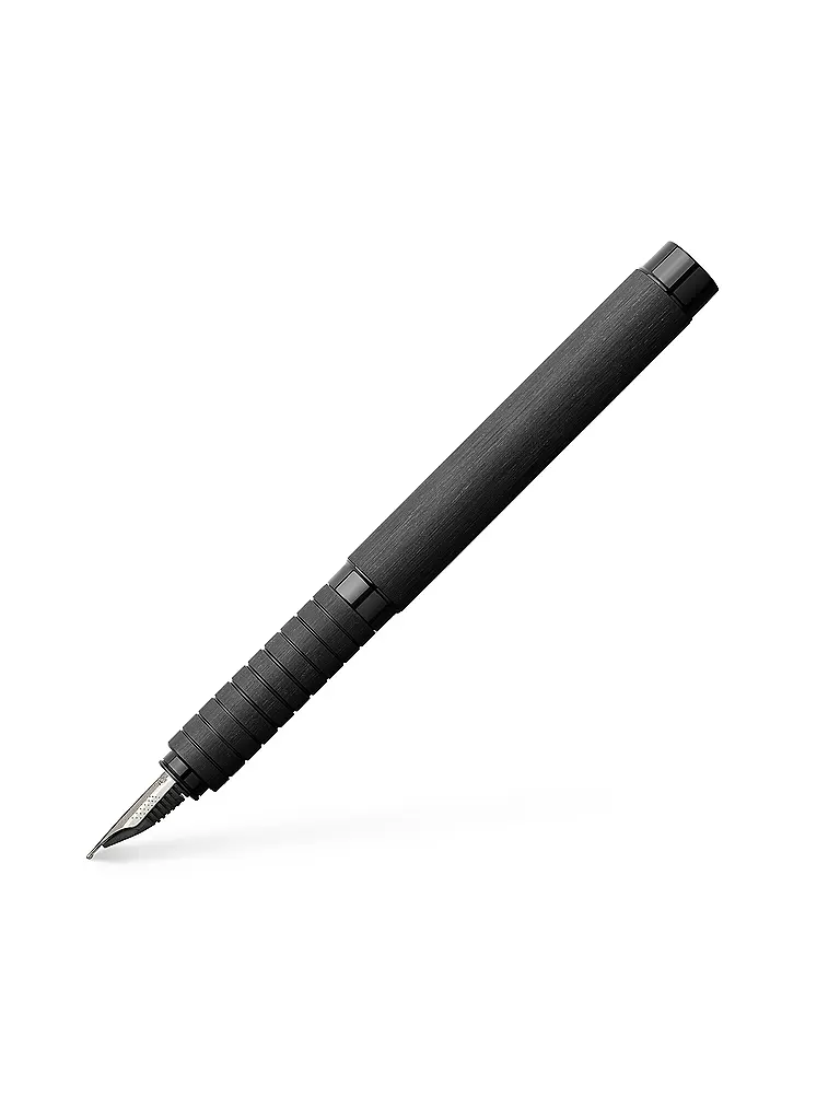 FABER-CASTELL | Essentio Aluminium Stylo plume largeur de plume B, Noir | Noir