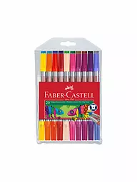FABER-CASTELL | Feutre à double pointe, étui de 20 | Aucune couleur