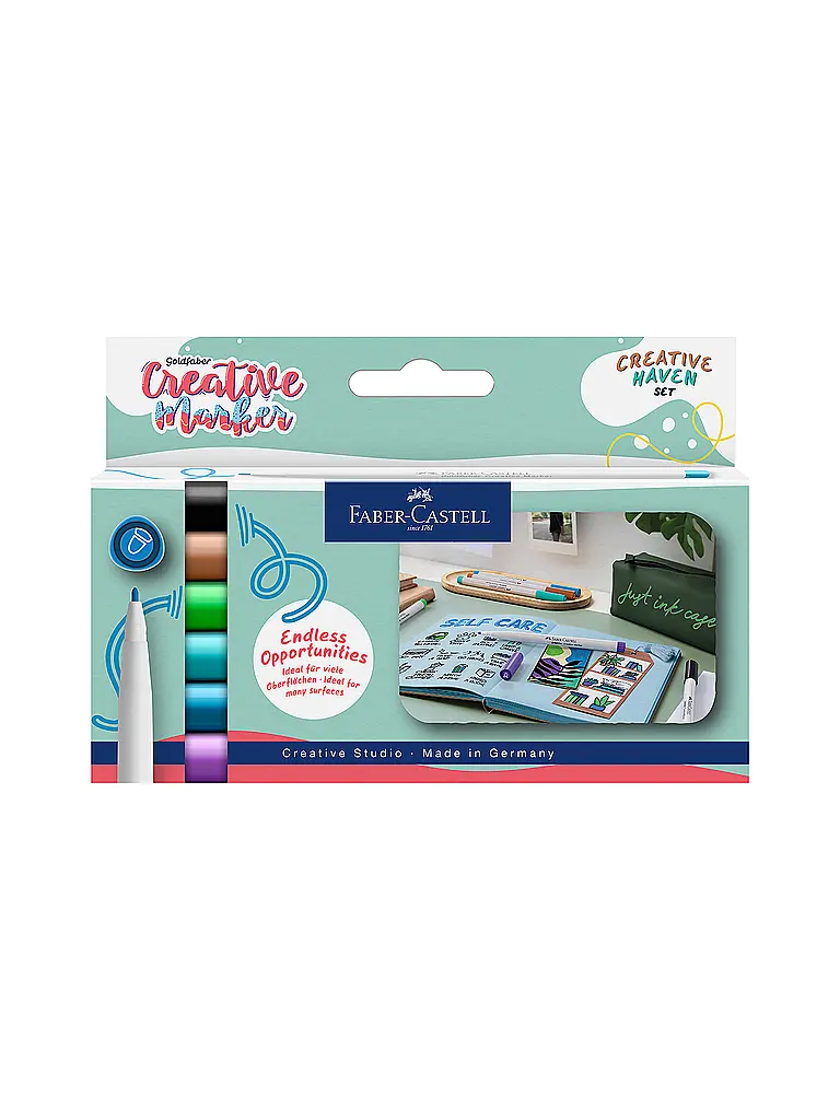 FABER-CASTELL | Goaf Marqueur Créatif 1.5 Set 6 pièces Haven | Multicolore