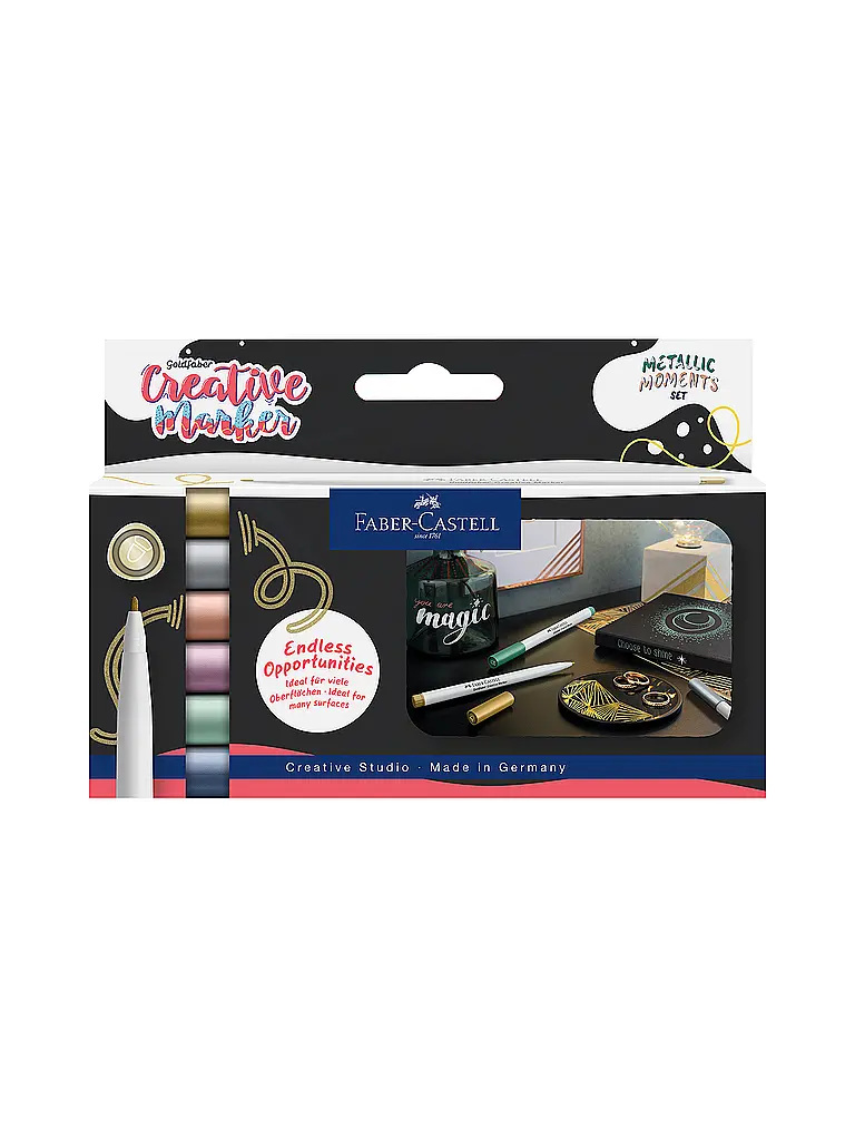 FABER-CASTELL | Goaf Marqueur Créatif 1.5 Set 6 pièces | bunt