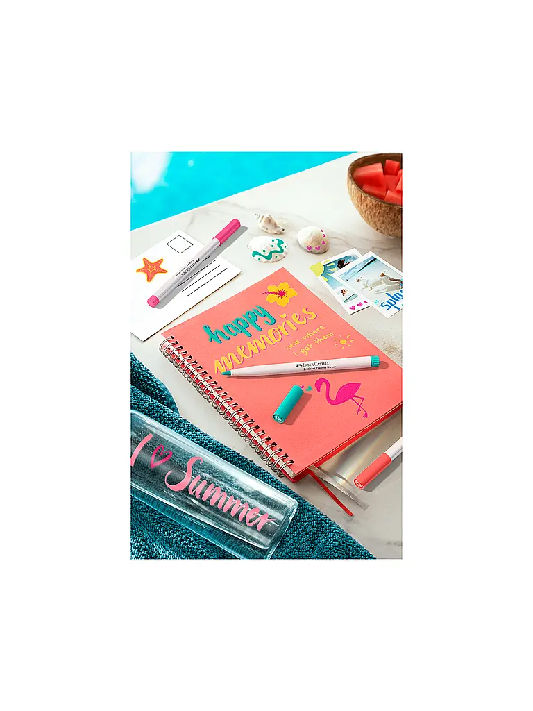FABER-CASTELL | Gofa Kreativmarker Étui de 6 Holiday | 