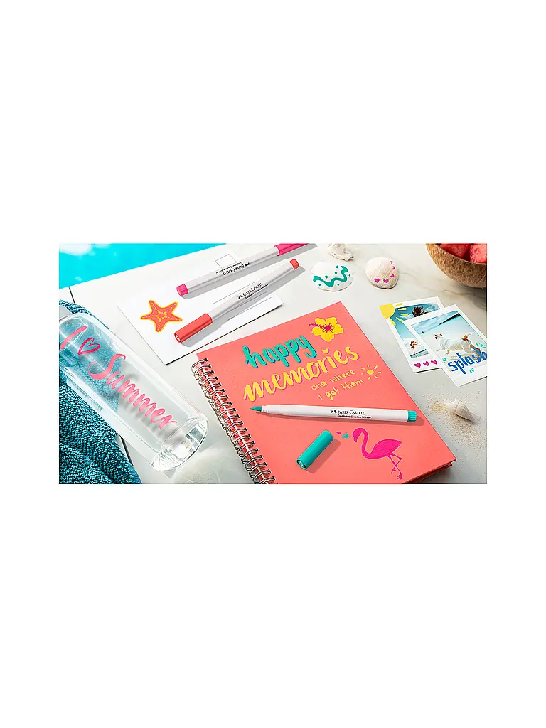 FABER-CASTELL | Gofa Kreativmarker Étui de 6 Holiday | 