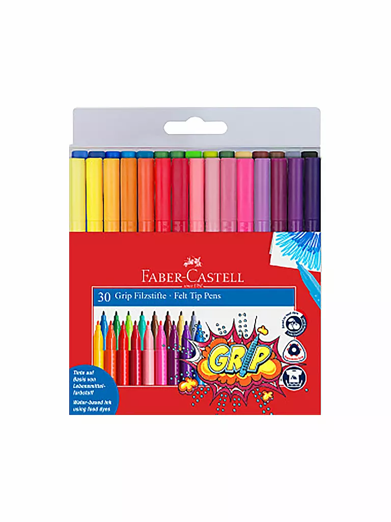 FABER-CASTELL | Grip Feutre, étui de 30 | Aucune couleur