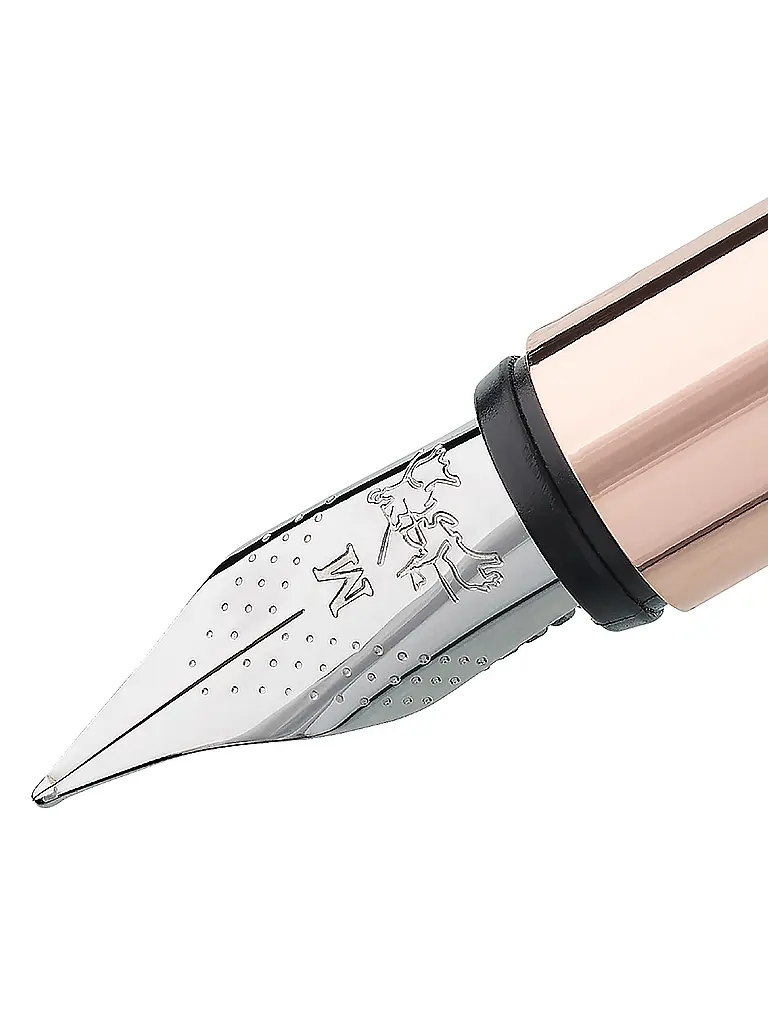 FABER-CASTELL | Neo Slim Stylo plume en métal, largeur de plume M, noir et or rose | Noir