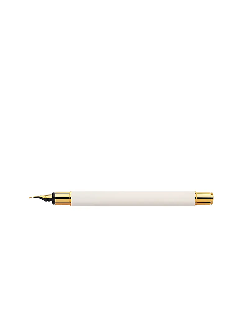 FABER-CASTELL | Neo Slim Stylo plume largeur de plume M, guimauve dorée | Blanc