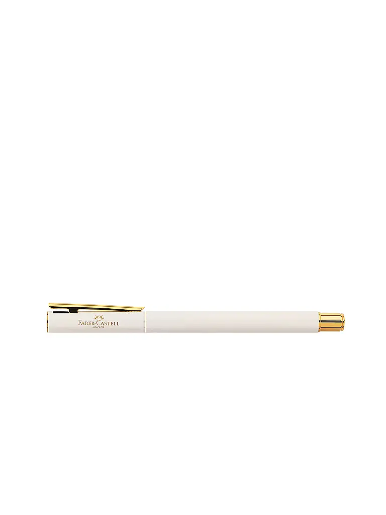 FABER-CASTELL | Neo Slim Stylo plume largeur de plume M, guimauve dorée | Blanc