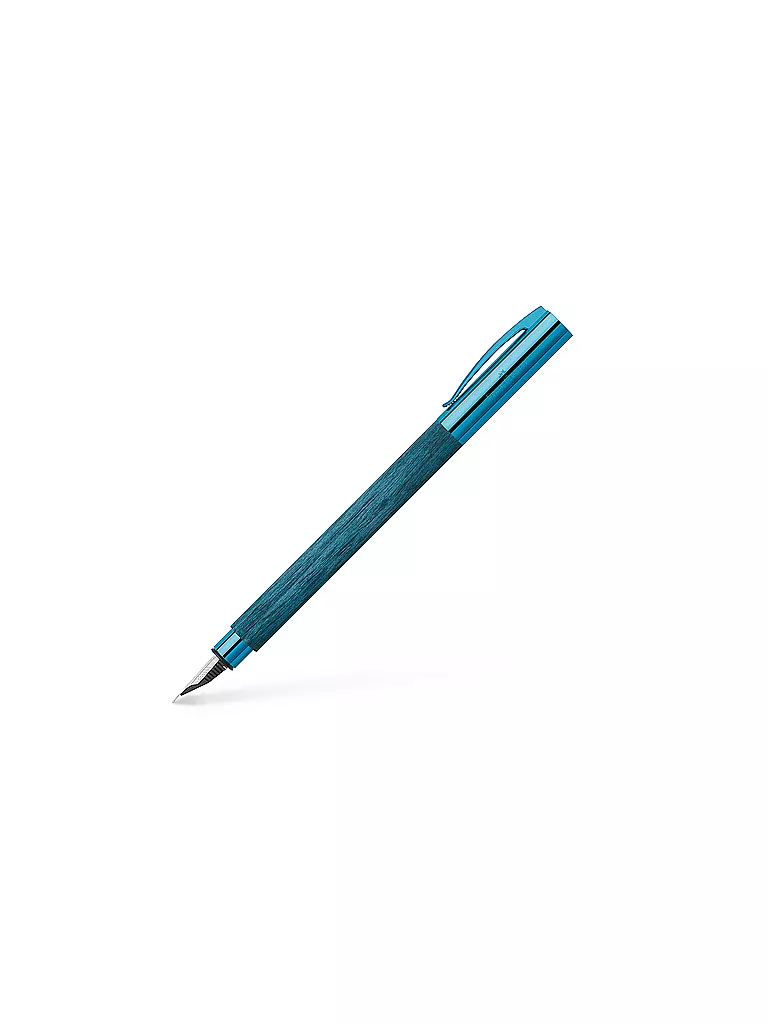 FABER-CASTELL | Stylo plume AMBITION BLUE WOOD M | Bleu