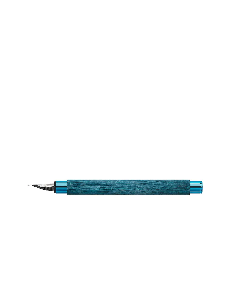 FABER-CASTELL | Stylo plume AMBITION BLUE WOOD M | Bleu