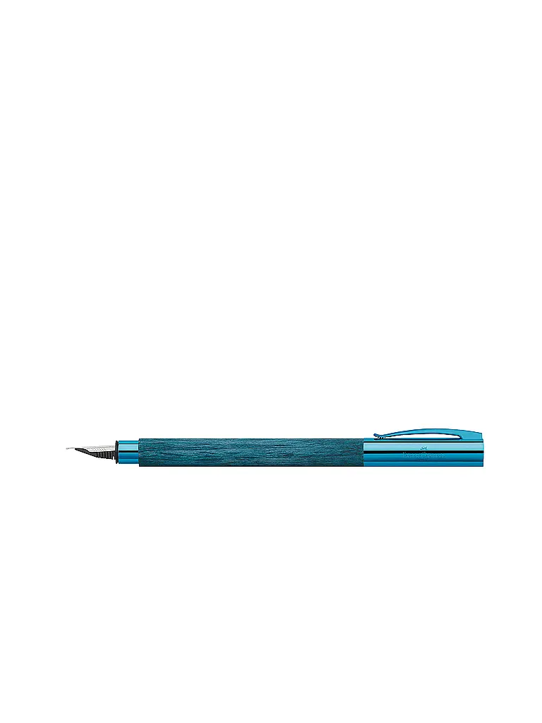 FABER-CASTELL | Stylo plume AMBITION BLUE WOOD M | Bleu