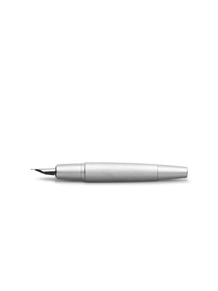 FABER-CASTELL | Stylo plume e-motion pure moyen (argent) | Aucune couleur