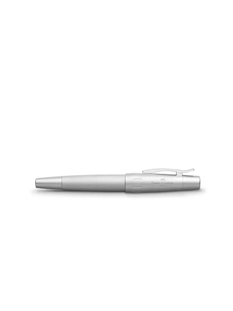 FABER-CASTELL | Stylo plume e-motion pure moyen (argent) | Aucune couleur