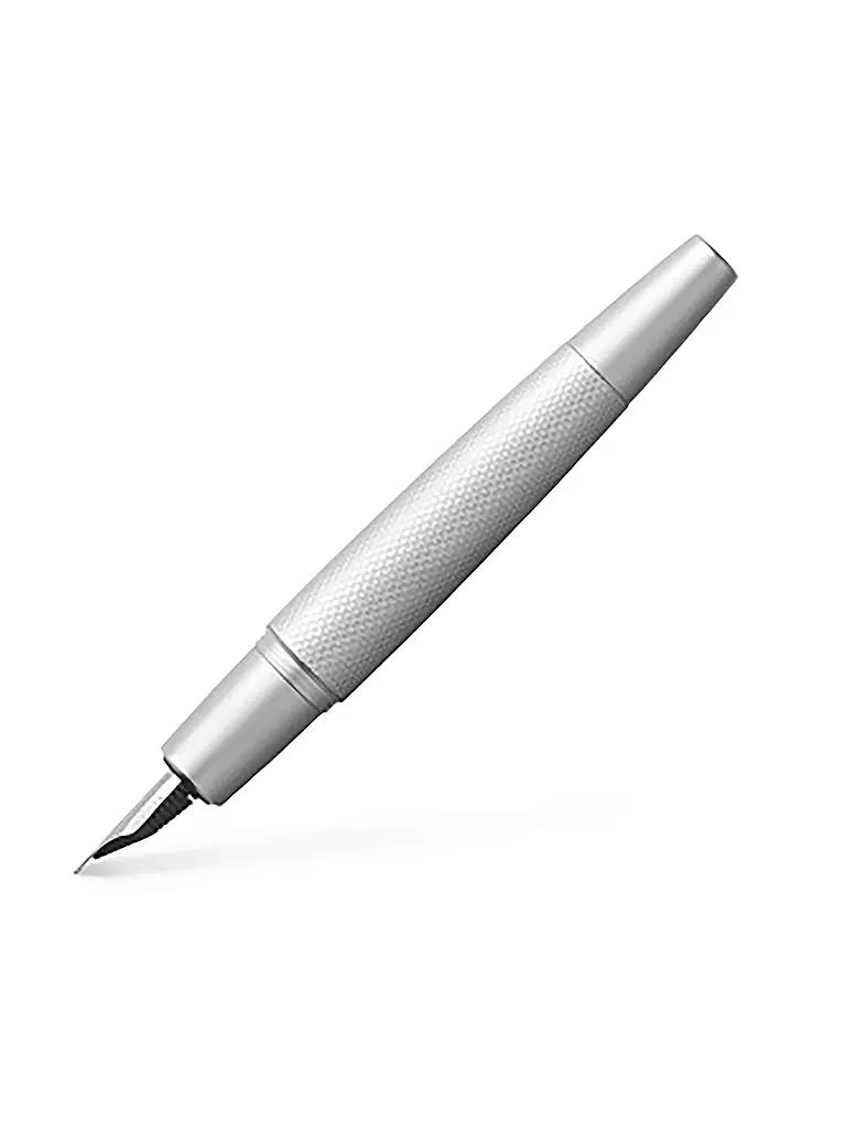 FABER-CASTELL | Stylo plume e-motion pure moyen (argent) | Aucune couleur