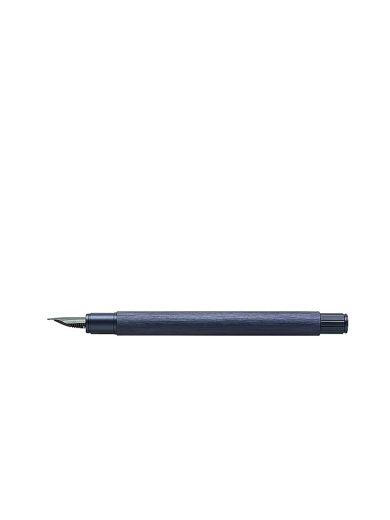 FABER-CASTELL | Stylo plume en aluminium Neo Slim, plume de largeur F, bleu foncé | Bleu foncé