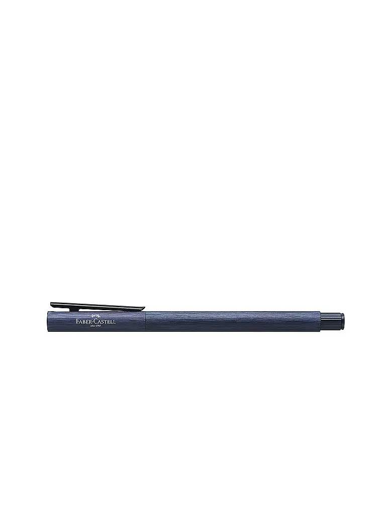 FABER-CASTELL | Stylo plume en aluminium Neo Slim, plume de largeur F, bleu foncé | Bleu foncé
