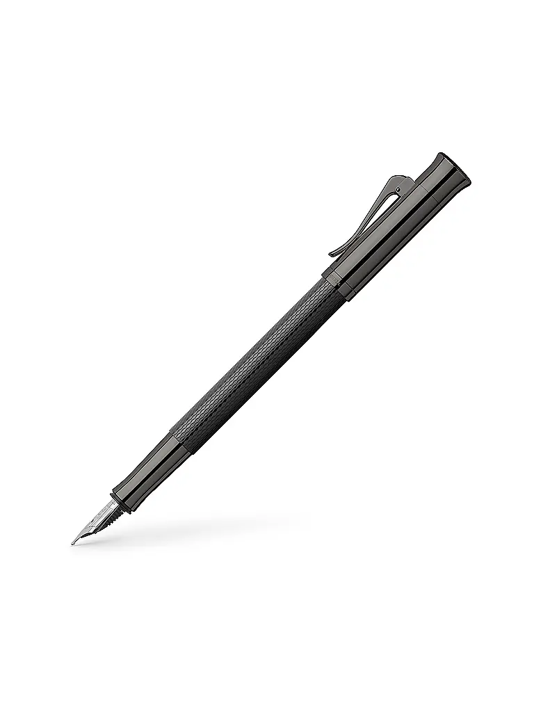 FABER-CASTELL | Stylo plume Guilloche Black Edition, M | Noir