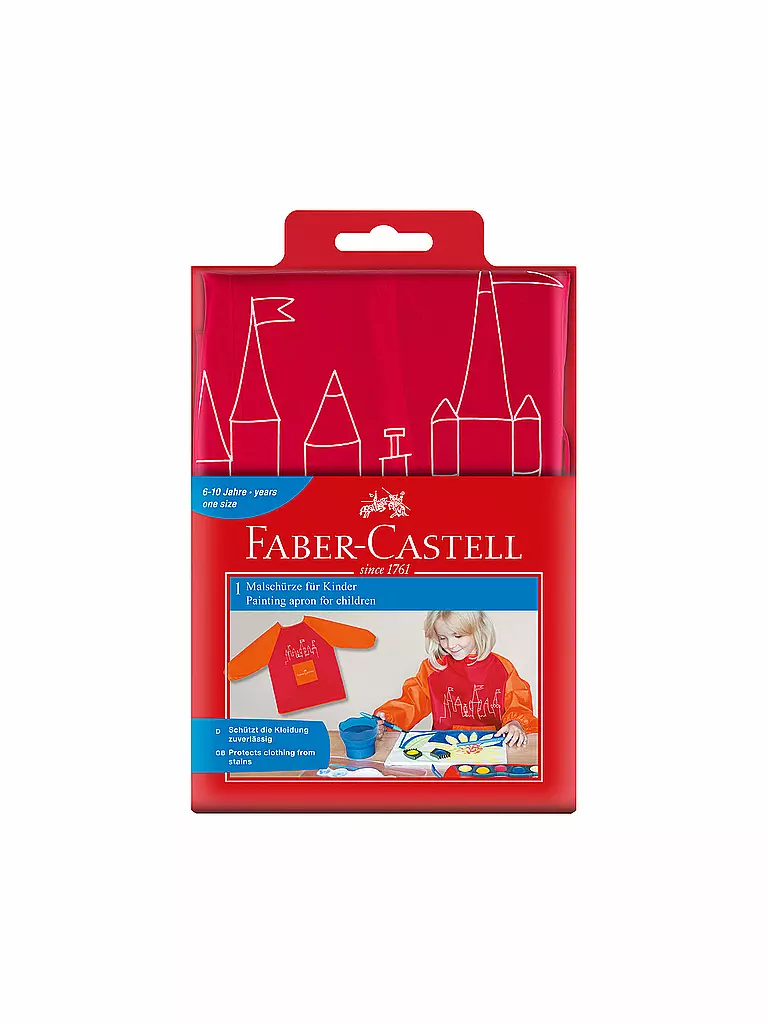 FABER-CASTELL | Tablier de peinture pour enfants | Aucune couleur
