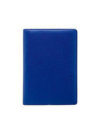 FABRIANO | Porte-bloc A5 en cuir bleu