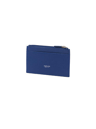 FABRIANO | Porte-cartes zippé bleu